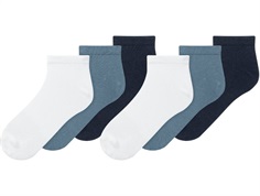 Name It ankle socks spring lake/white/navy blazer 6-pack